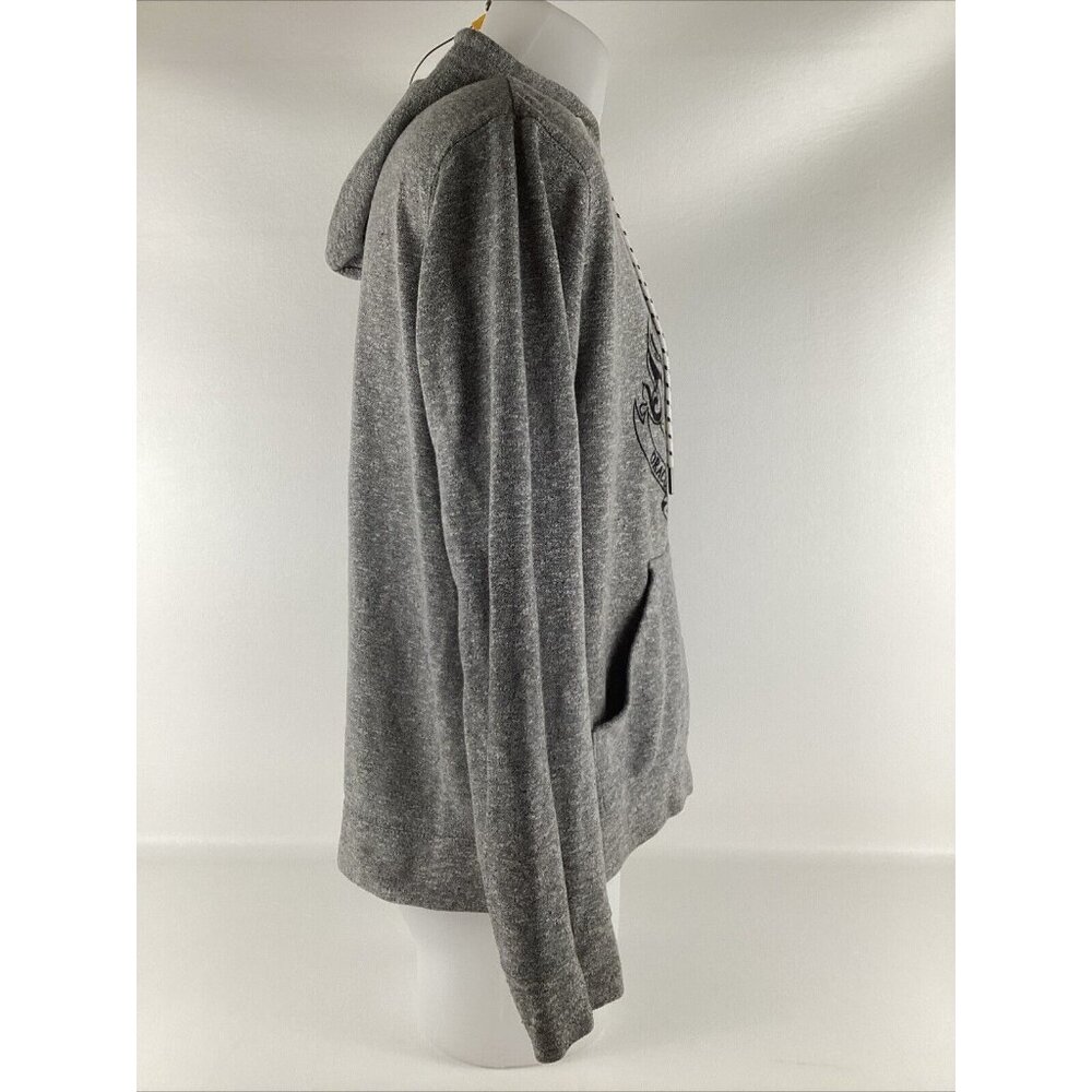 Harry Potter Hogwarts Crest Men's Small Gray Pullover Hoodie Sweatshirt - Picture 8 of 11